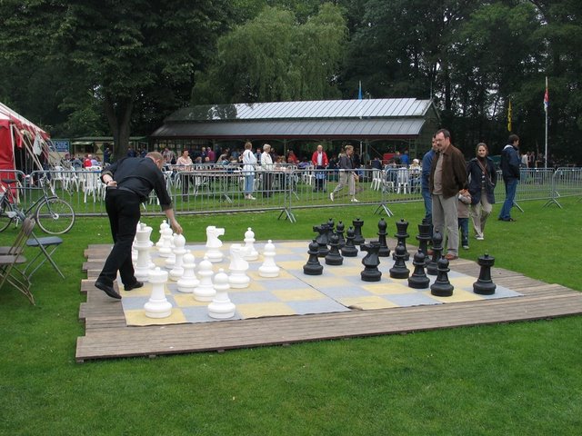 Really big chess pieces